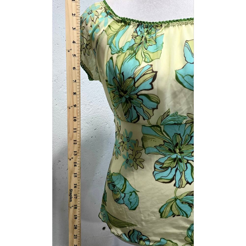 RAG Floral Tie-Back Blouse Small Made USA As-Is - Picture 9 of 9